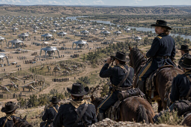 Custer sees an alien encampment